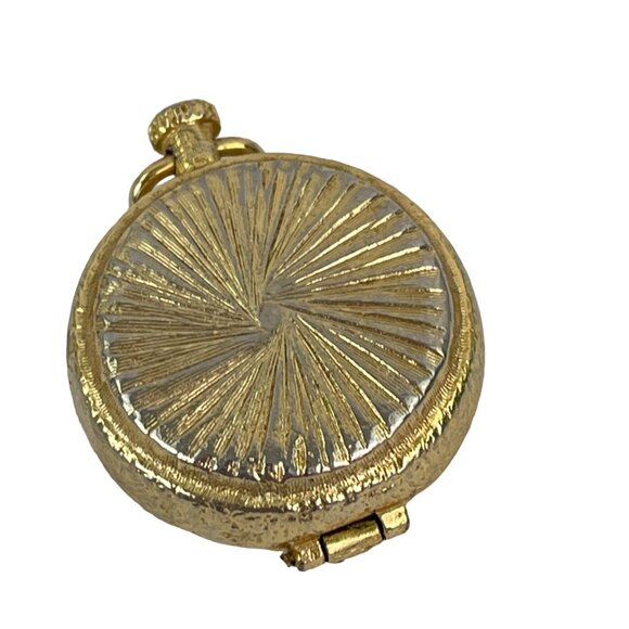 House of Fuller Vintage Gold Tone Perfume Holder Pendant With Romantic Scene Ena - Picture 6 of 9